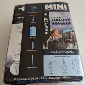 SAWYER MINI WATER FILTRATION SYSTEM SINGLE PACK BLUE 💙